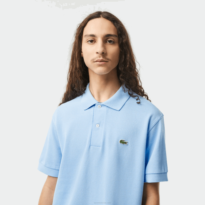 Lacoste Original L.12.12 Polo with heavy cotton pique 646T251 Blue HBP Men