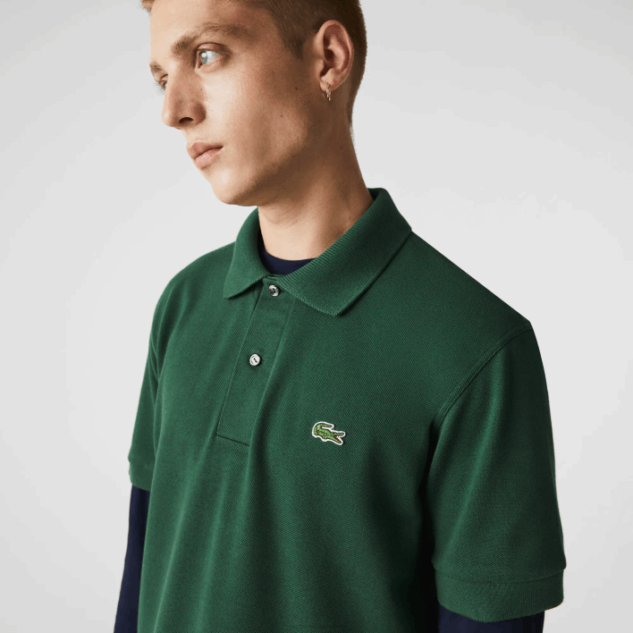 Lacoste Original L.12.12 Polo with heavy cotton pique 646T252 Green 132 Men