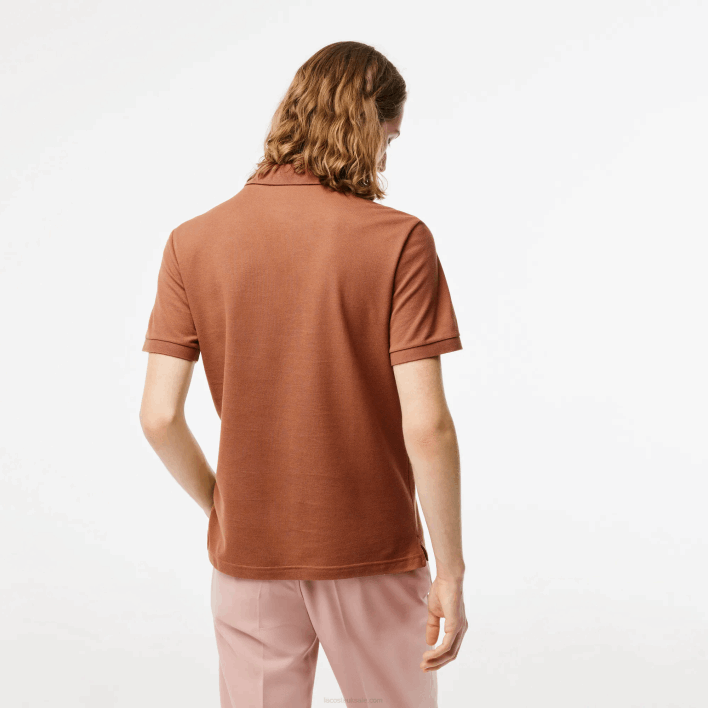 Lacoste Original L.12.12 Slim Fit Polo 646T219 Light Brown LFA Men