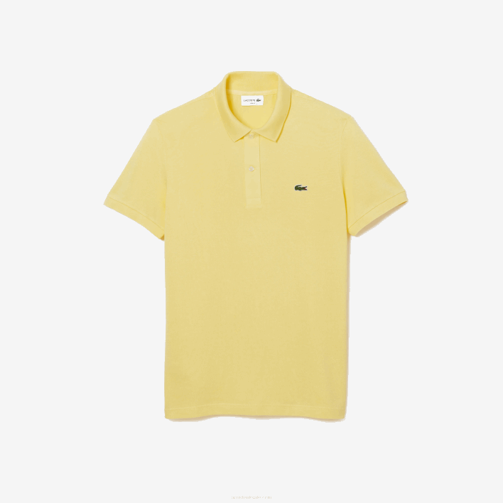 Lacoste Original L.12.12 Slim Fit Polo 646T220 Yellow 107 Men
