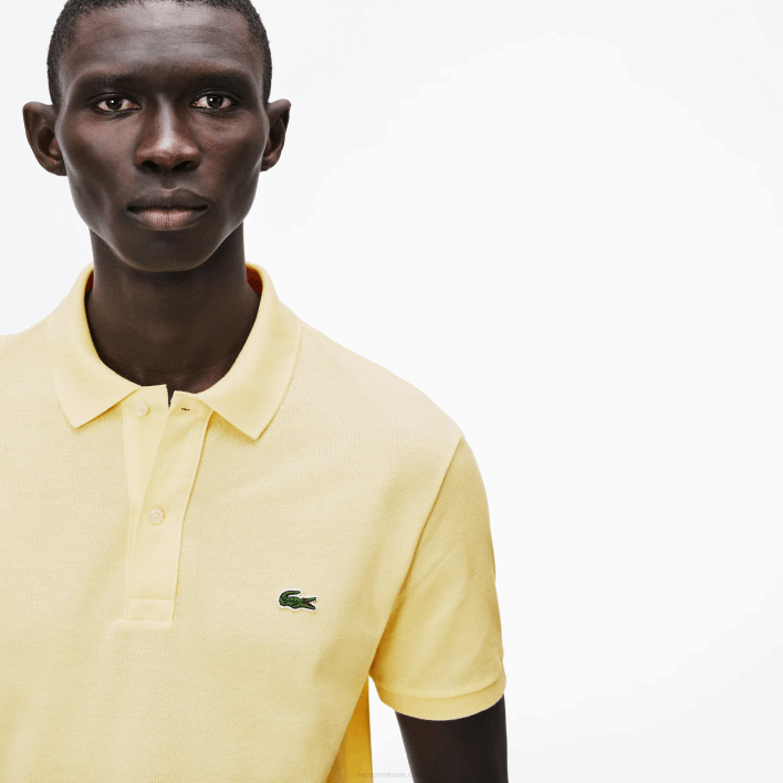 Lacoste Original L.12.12 Slim Fit Polo 646T220 Yellow 107 Men