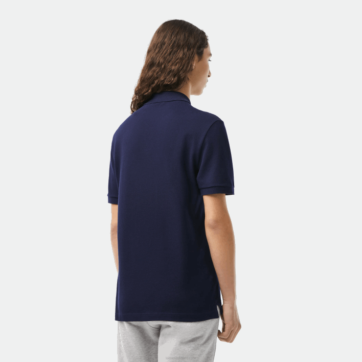 Lacoste Original L.12.12 Slim Fit Polo 646T685 Navy Blue 166 Men