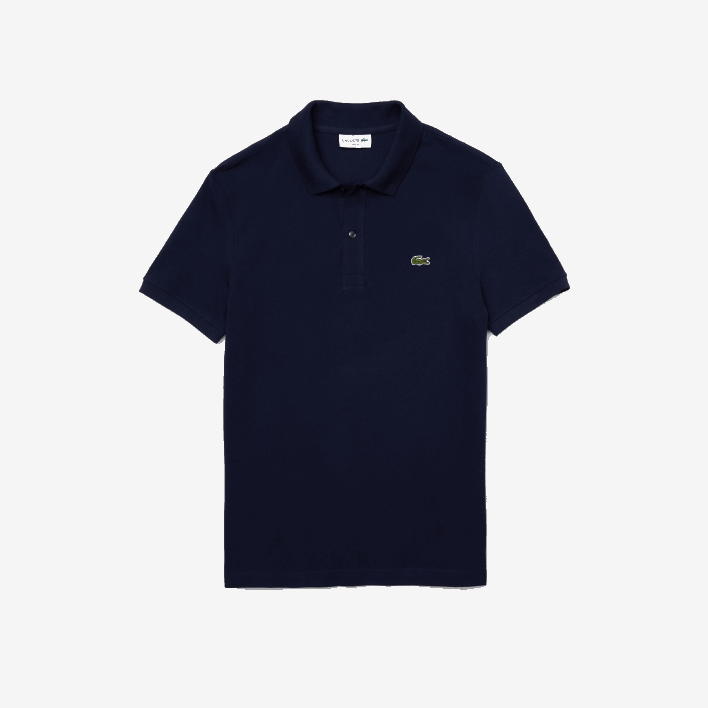 Lacoste Original L.12.12 Slim Fit Polo 646T685 Navy Blue 166 Men