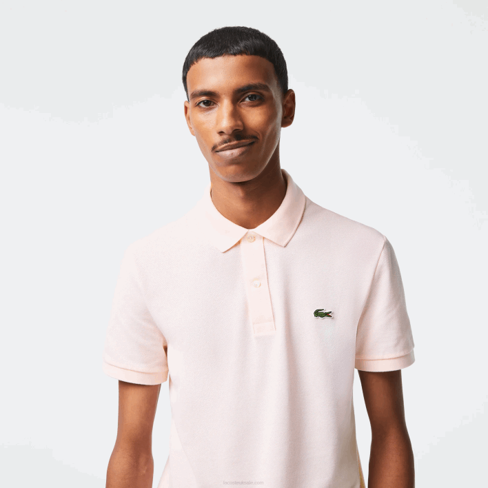Lacoste Original L.12.12 Slim Fit Polo 646T740 Light Pink T03 Men