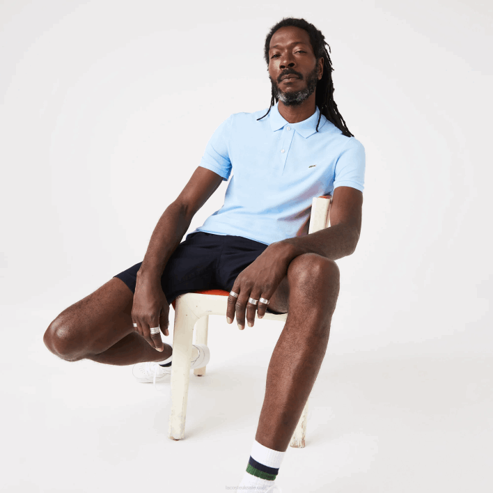 Lacoste Original L.12.12 Slim Fit Polo 646T751 Blue HBP Men