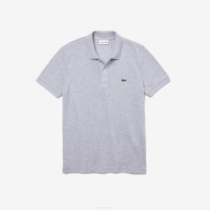 Lacoste Original L.12.12 Slim Fit Polo 646T766 Grey Chine CCA Men