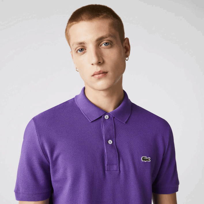 Lacoste Original L.12.12 Slim Fit Polo 646T789 Purple S5Z Men