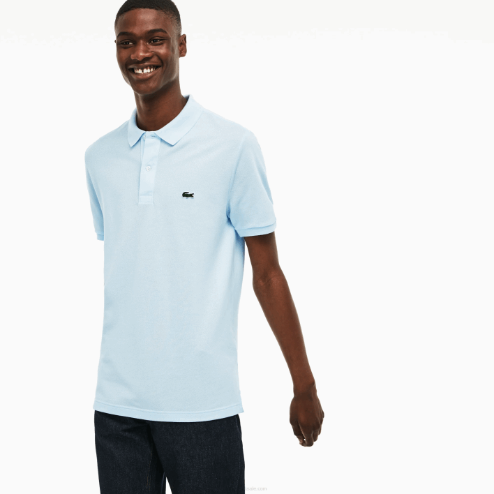 Lacoste Original L.12.12 Slim Fit Polo 646T806 Light Blue T01 Men