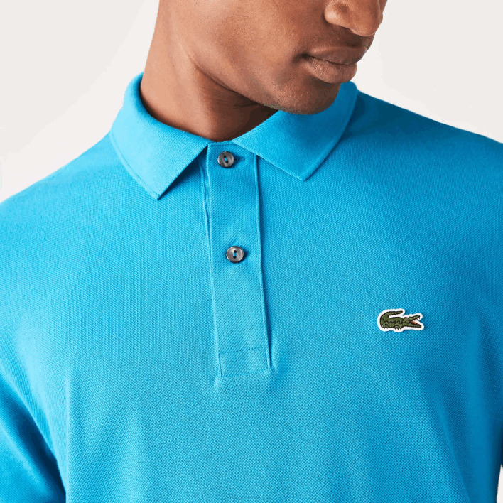 Lacoste Original L.12.12 Slim Fit Polo 646T837 Blue GH9 Men
