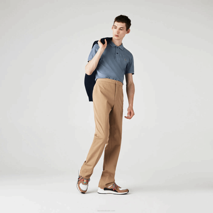 Lacoste Original L.12.12 Slim Fit Polo 646T883 Blue Chine 1GF Men