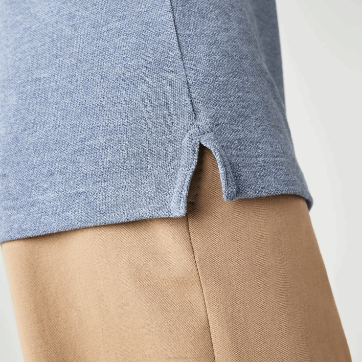 Lacoste Original L.12.12 Slim Fit Polo 646T883 Blue Chine 1GF Men