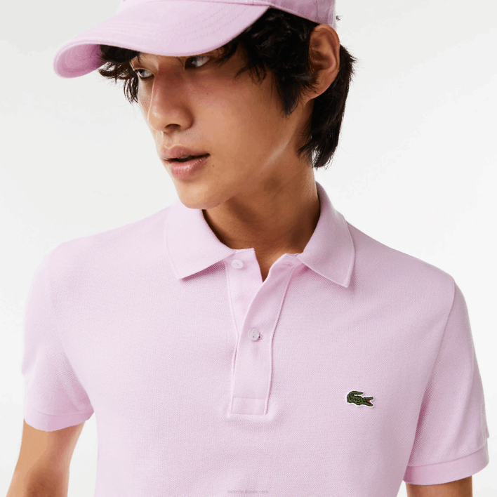 Lacoste Original L.12.12 Slim Fit Polo 646T889 Pink Z4H Men