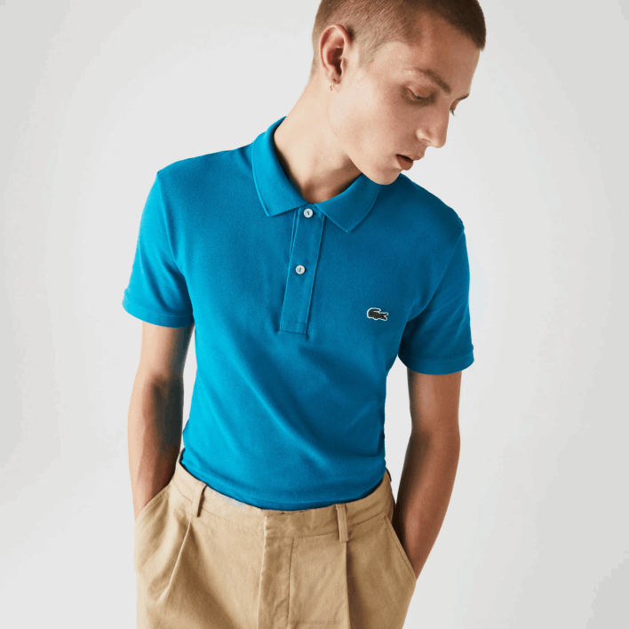 Lacoste Original L.12.12 Slim Fit Polo 646T891 Blue YZW Men