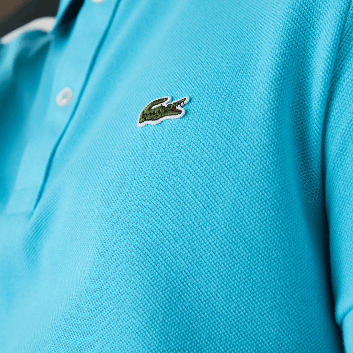 Lacoste Original L.12.12 Slim Fit Polo 646T935 Turquoise HL5 Men