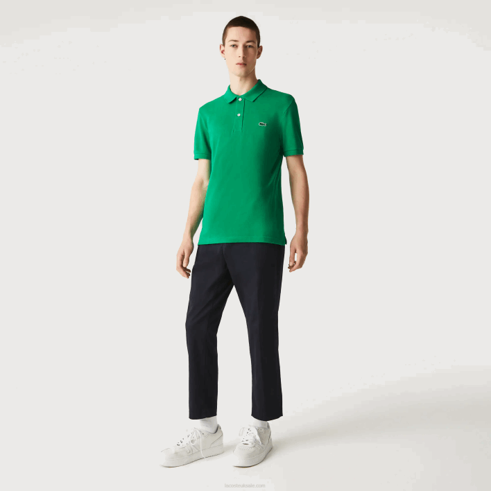 Lacoste Original L.12.12 Slim Fit Polo 646T940 Green LDM Men