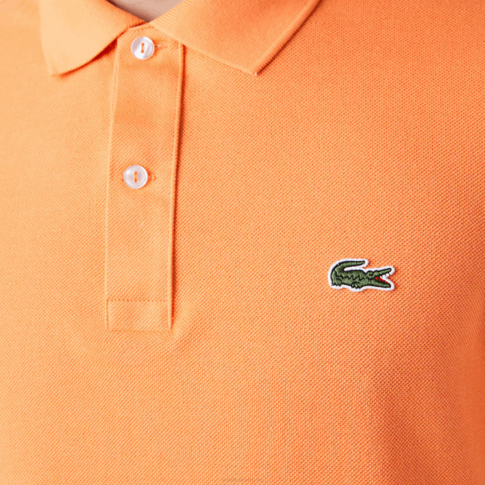 Lacoste Original L.12.12 Slim Fit Polo 646T943 Orange NPB Men
