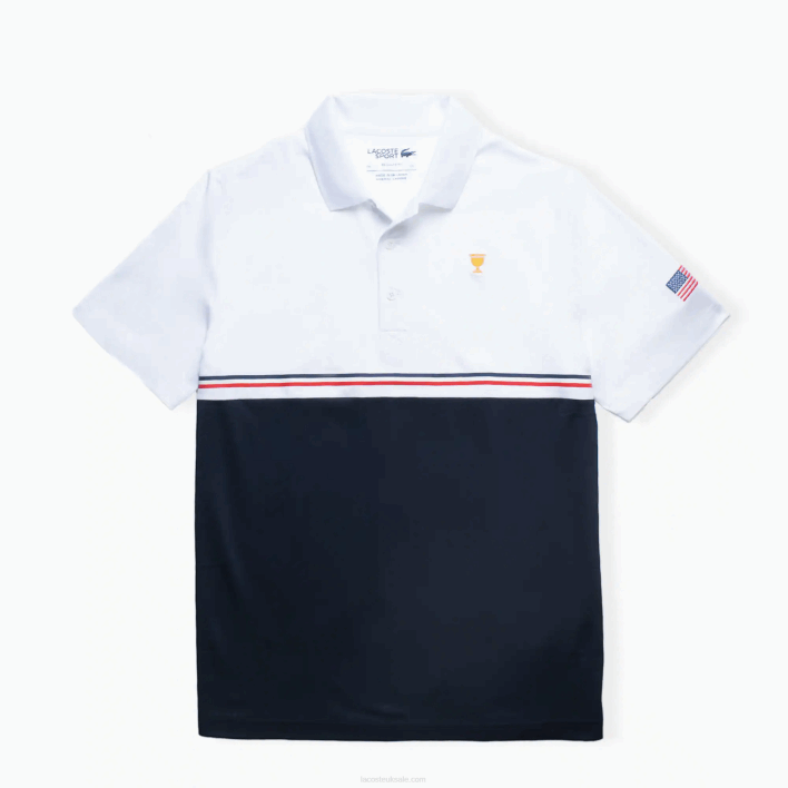 White Navy Blue Red T56
