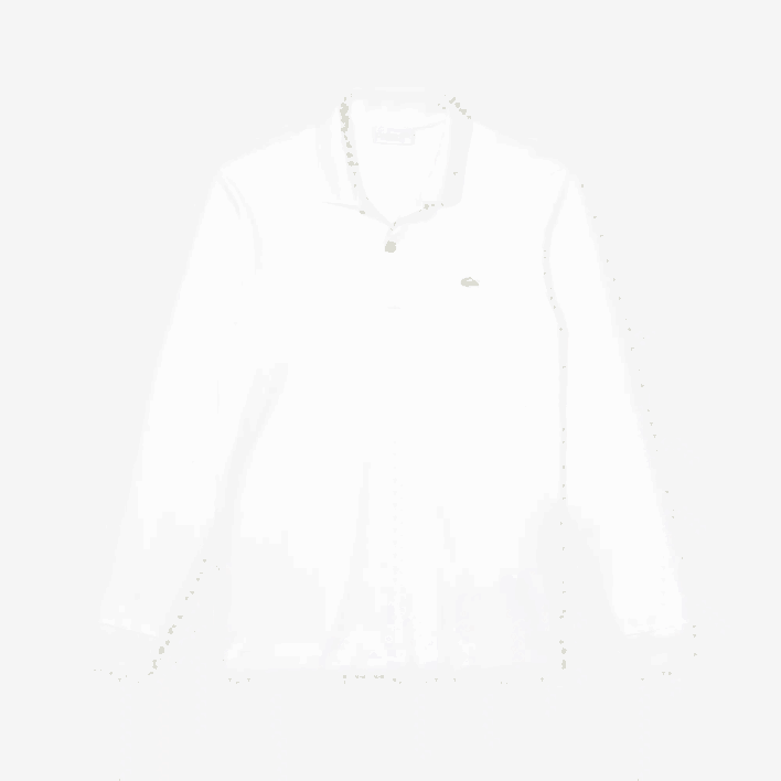 Lacoste Regular Fit Pima Cotton Long Sleeve Polo 646T859 White 001 Men