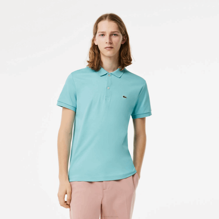 Lacoste Regular Fit Pima Cotton Polo 646T257 Turquoise BVG Men