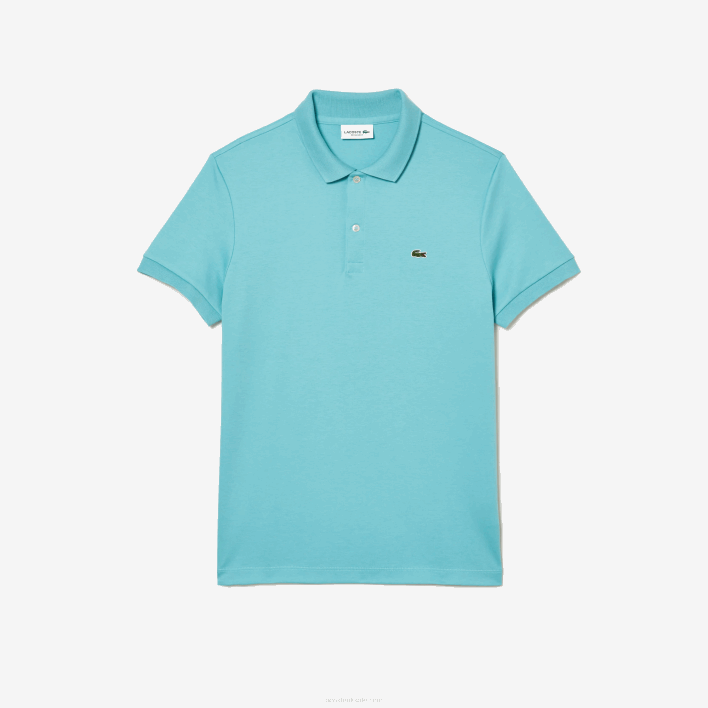 Lacoste Regular Fit Pima Cotton Polo 646T257 Turquoise BVG Men