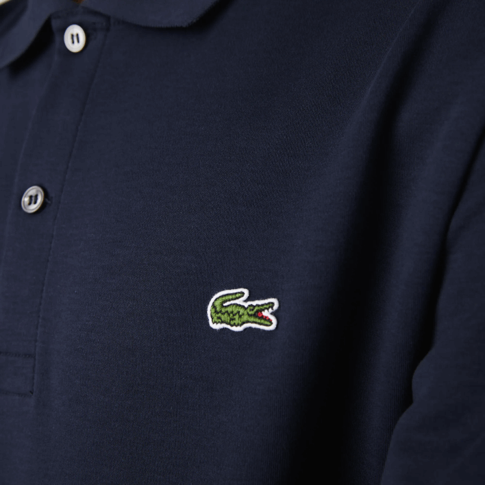 Lacoste Regular Fit Pima Cotton Polo 646T791 Navy Blue 166 Men