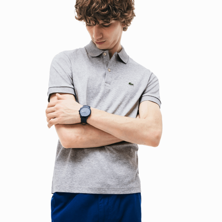 Lacoste Regular Fit Pima Cotton Polo 646T798 Grey Chine CCA Men