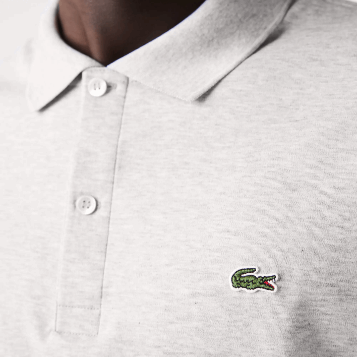 Lacoste Regular Fit Pima Cotton Polo 646T798 Grey Chine CCA Men