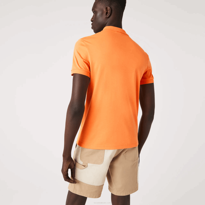 Lacoste Regular Fit Pima Cotton Polo 646T946 Orange NPB Men