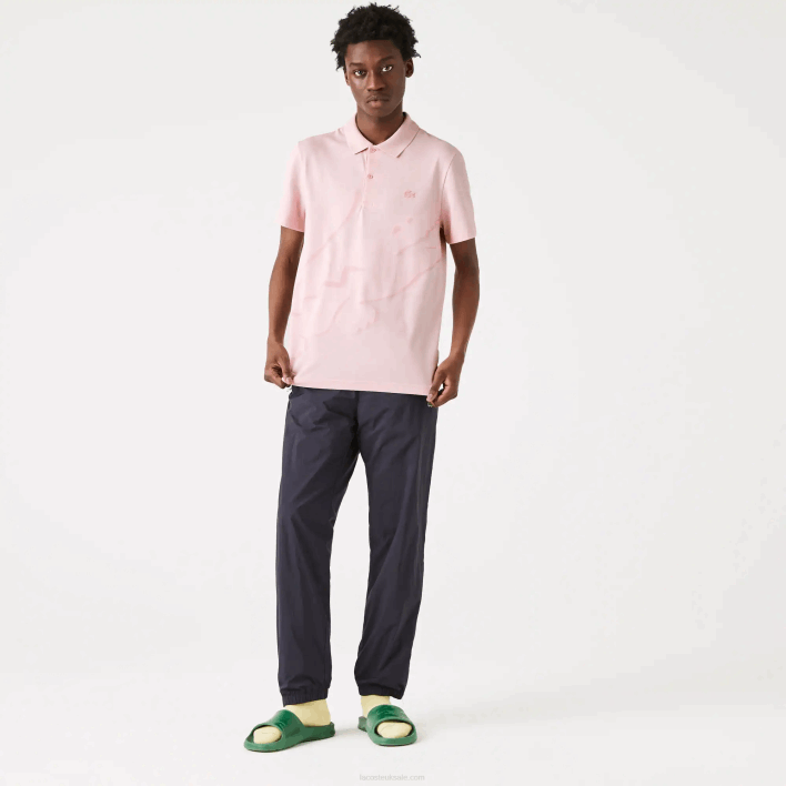 Lacoste Regular Fit Stretch Organic Cotton Polo 646T932 Pink HCQ Men