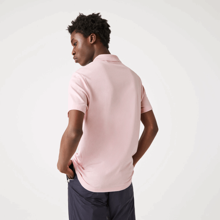 Lacoste Regular Fit Stretch Organic Cotton Polo 646T932 Pink HCQ Men
