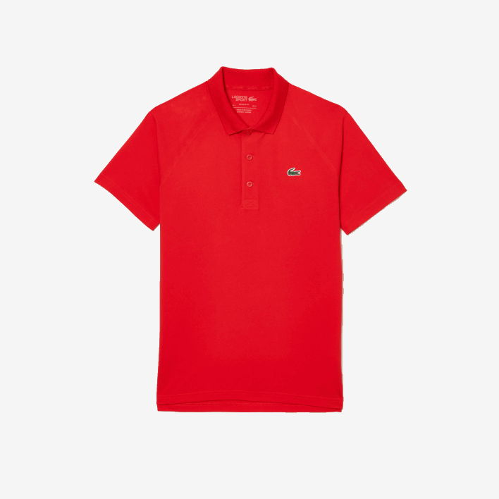 Lacoste SPORT Breathable Abrasion-Resistant Interlock Polo 646T163 Red S5H Men