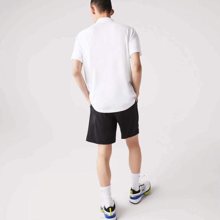 Lacoste SPORT Breathable Abrasion-Resistant Interlock Polo 646T164 White 001 Men