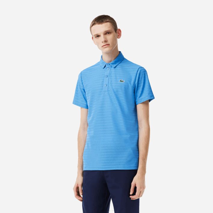 Lacoste SPORT Textured Breathable Golf Polo 646T67 Blue L99 Men