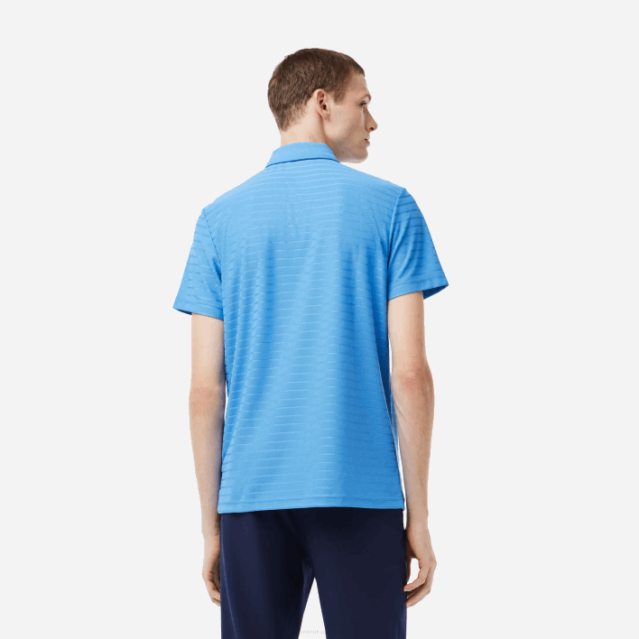 Lacoste SPORT Textured Breathable Golf Polo 646T67 Blue L99 Men