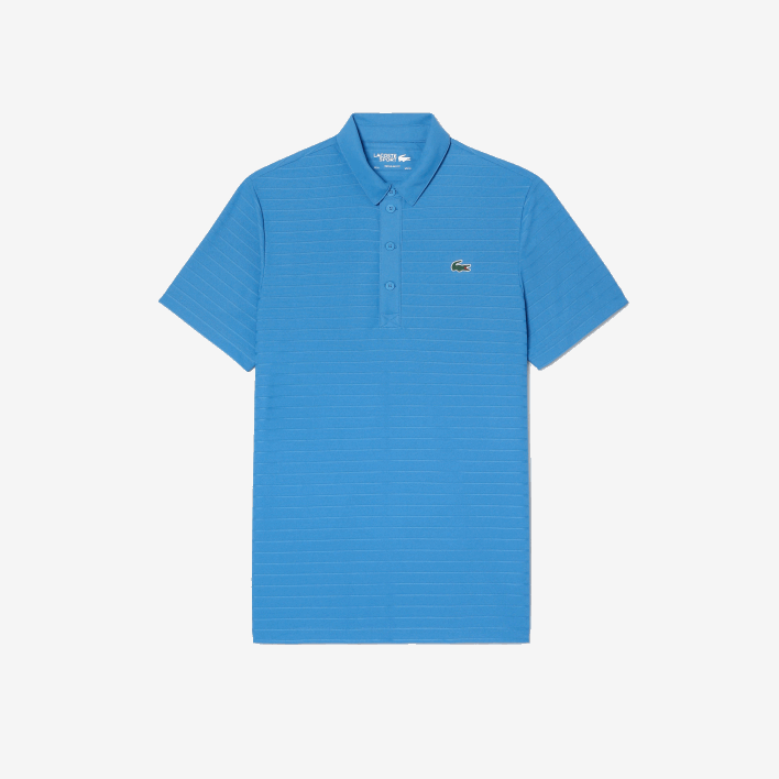 Lacoste SPORT Textured Breathable Golf Polo 646T67 Blue L99 Men