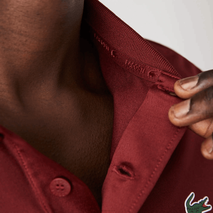 Lacoste SPORT Tricolor Stripe Golf Polo 646T825 Bordeaux Red Green Blue YJY Men