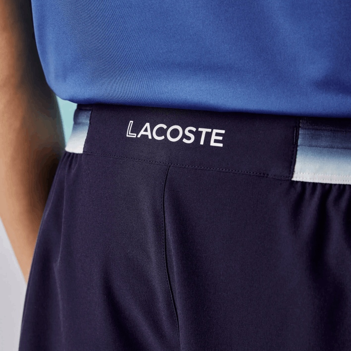 Lacoste SPORT x Novak Djokovic Light Stretch Shorts 646T1532 Blue 78X Men