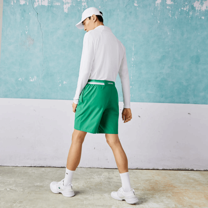 Lacoste SPORT x Novak Djokovic Light Stretch Shorts 646T1534 Green LDM Men