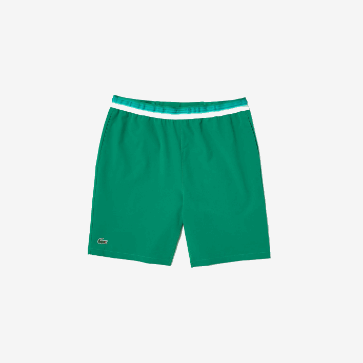 Lacoste SPORT x Novak Djokovic Light Stretch Shorts 646T1534 Green LDM Men