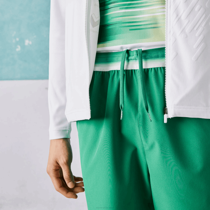Lacoste SPORT x Novak Djokovic Light Stretch Shorts 646T1534 Green LDM Men