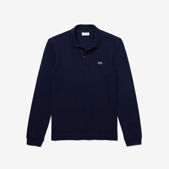 Lacoste Slim Fit Petit Pique Polo 646T687 Navy Blue 166 Men