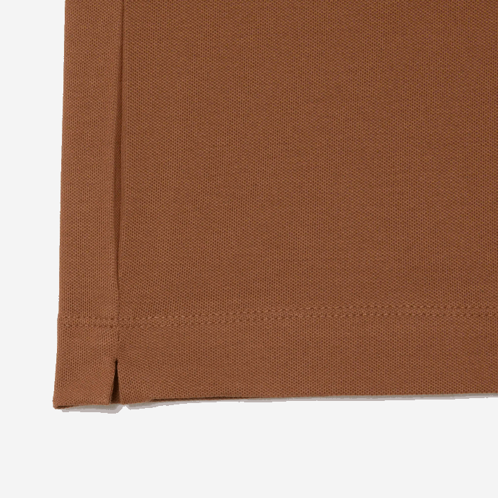 Lacoste Smart Paris Stretch Cotton Pique Polo 646T117 Light Brown LFA Men