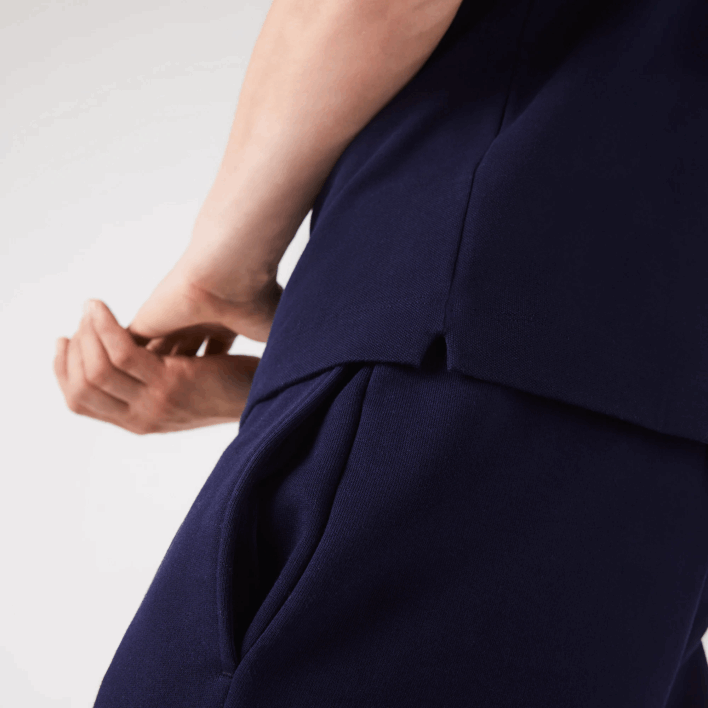 Lacoste Smart Paris Stretch Cotton Pique Polo 646T611 Navy Blue 166 Men