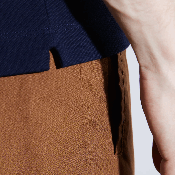 Lacoste Smart Paris Stretch Cotton Pique Polo 646T611 Navy Blue 166 Men