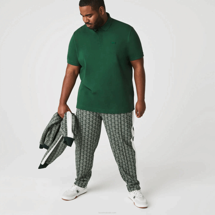 Lacoste Smart Paris Stretch Cotton Pique Polo 646T658 Green 132 Men