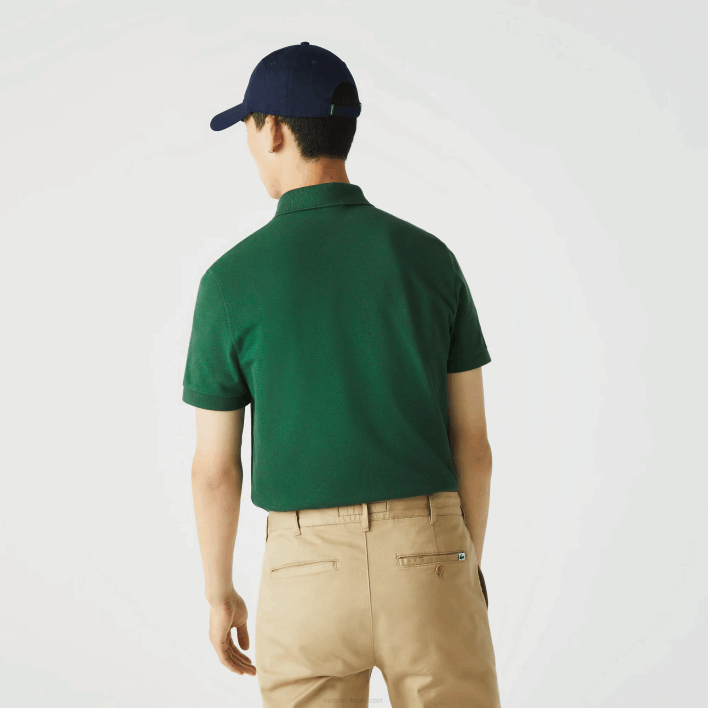 Lacoste Smart Paris Stretch Cotton Pique Polo 646T658 Green 132 Men
