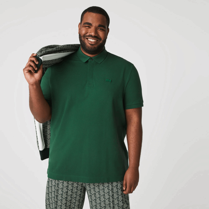 Lacoste Smart Paris Stretch Cotton Pique Polo 646T658 Green 132 Men