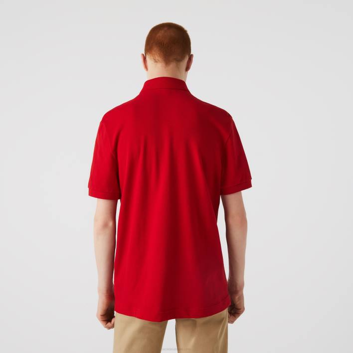 Lacoste Smart Paris Stretch Cotton Pique Polo 646T726 Red 240 Men
