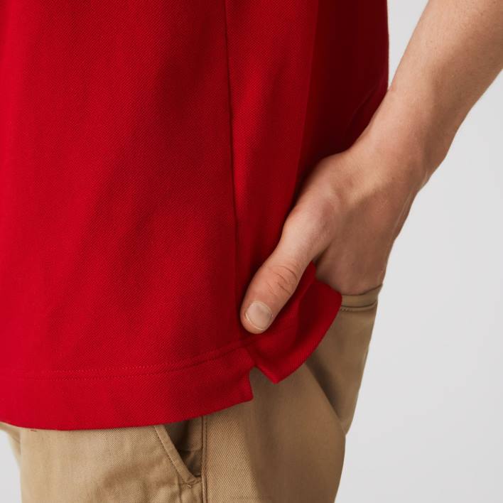 Lacoste Smart Paris Stretch Cotton Pique Polo 646T726 Red 240 Men