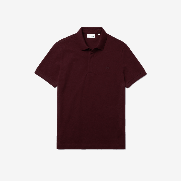 Lacoste Smart Paris Stretch Cotton Pique Polo 646T764 Bordeaux SXL Men